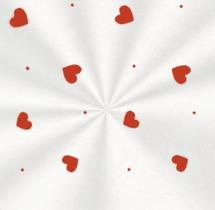 Saco de Celofane Corações Vermelhos - 15cmx22cm - Brilhante