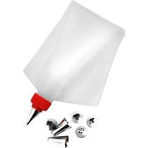 Saco de Confeitar com 7 Bicos em Inox - Yazi Saco de Confeitar com 7 Bicos em Inox - Yazi