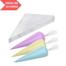 Saco de Confeitar Descartável 33cm Kit com 50 Unidades