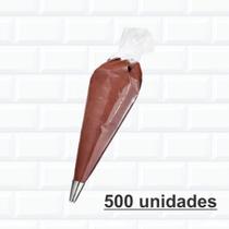 Saco De Confeiteiro Descartável Grande Kit (500 Un) - ISAMAR