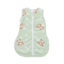 Saco De Dormir Bebê Em Microfibra Estampa Ursinho Papi