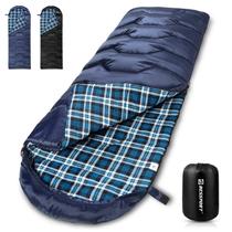 Saco de dormir Bessport forrado de flanela impermeável 210x80 cm