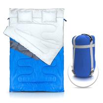 Saco de Dormir Casal Kuple NTK -5C à 5C + 2 Travesseiros + Bolsa