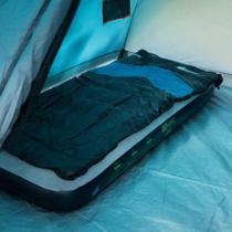 Saco de Dormir Com Bolsa P/Transporte E Capuz Preto Com Azul até 12- Nautika
