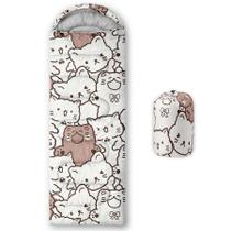 Saco de dormir CVHOUSE Kawaii Cat Camping 3 Season Waterproof