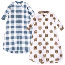 Saco de dormir de lã de manga comprida para bebês 0-9M, pacote com dois