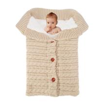 Saco de dormir de lã quente para recém-nascido com cobertor Swaddle Blanket Saco de dormir de lã quente para recém-nascido com cobertor Swaddle Blanket