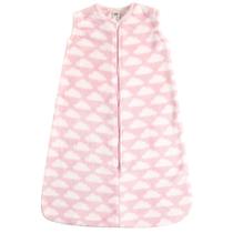 Saco de dormir Hudson Baby Plush Pink Clouds 0-6 meses Saco de dormir Hudson Baby Plush Pink Clouds 0-6 meses