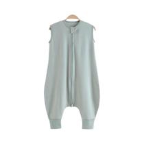 Saco De Dormir Infantil De Verão Em Algodão Fino Listrado Com Pernas Separadas Para Uso Doméstico Saco De Dormir Infantil De Verão Em Algodão Fino Listrado Com Pernas Separadas Para Uso Doméstico