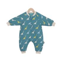 Saco De Dormir Infantil Dinossauro Quente De Inverno 2.5Tog Macacão De Dormir Para Crianças 1-4 Anos