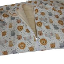 Saco De Dormir Inverno Bebê Gg Dupla Face Manga Longa 3 Cama - Malubaby