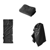 Saco de Dormir Mantafleece 3 em 1 Trilhas e Rumos Cinza