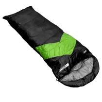 Saco de dormir Nautika Viper preto e verde leve e compacto