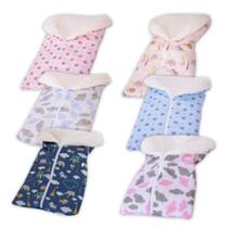 Saco de Dormir Para Bebê Casulo Com Zíper Menino Menina - Varias Cores