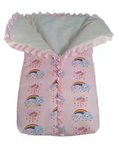 Saco de dormir para bebê com zíper estampa chuva de benção - Calupa