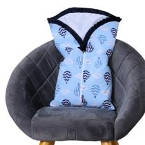 Saco de Dormir para Bebê Inverno Estampado Acolchoado com Zíper 100% Algodão - Mãe e Filho
