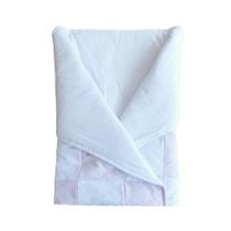 Saco de Dormir para Bebê Malha Algodão Patchwork Branco e Lilás Arrumadinho Enxovais