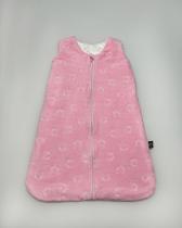 Saco de dormir para bebê plush estampado e sherpa