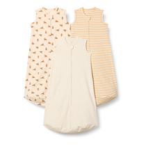 Saco de dormir para bebês Amazon Essentials, algodão, 0,5 tog, pacote com 3