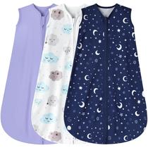Saco de dormir para bebês BSTOPPT, pacote com 3 unidades, 12-18 meses de algodão rayon