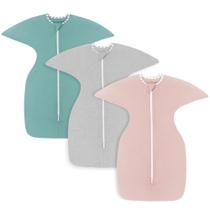 Saco de dormir para bebês, pacote com 3 unidades, mistura de bambu Aomloge de 3 a 6 meses