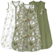 Saco de dormir para bebês Yoofoss de 0 a 6 meses, 0,5 tog, 100% algodão, pacote com 3 Saco de dormir para bebês Yoofoss de 0 a 6 meses, 0,5 tog, 100% algodão, pacote com 3