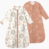Saco de dormir para bebês Yoofoss de 0 a 6 meses, 100% algodão, 0,5 tog