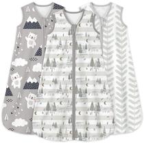 Saco de dormir para bebês Yoofoss de 6 a 12 meses, 0,5 tog 100% algodão, pacote com 3 Saco de dormir para bebês Yoofoss de 6 a 12 meses, 0,5 tog 100% algodão, pacote com 3