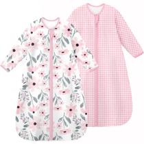 Saco de dormir para bebês Yoofoss de manga comprida 100% algodão de 6 a 12 meses Saco de dormir para bebês Yoofoss de manga comprida 100% algodão de 6 a 12 meses