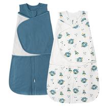 Saco de dormir para bebês ZIGJOY 0,5 TOG 100% algodão azul Saco de dormir para bebês ZIGJOY 0,5 TOG 100% algodão azul
