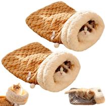 Saco de dormir para gatos JCATPD Cozy Winter Self Warm Pet Bed Cave Saco de dormir para gatos JCATPD Cozy Winter Self Warm Pet Bed Cave