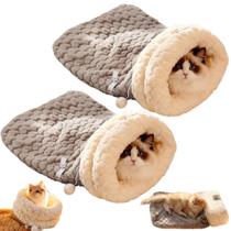 Saco de dormir para gatos JCATPD Cozy Winter Self Warm Pet Bed Cave Saco de dormir para gatos JCATPD Cozy Winter Self Warm Pet Bed Cave