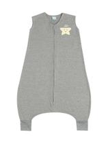 Saco de dormir primeiros passos em algodão egípcio cinza estrela Saco de dormir primeiros passos em algodão egípcio cinza estrela