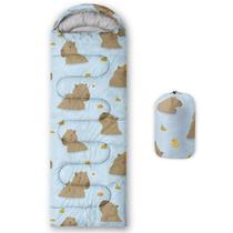 Saco de dormir QOOMO Cute Capybara Print 3 Season à prova d'água