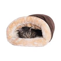 Saco De Dormir Quente Para Gatos No Outono E Inverno, Ninho Semi-Fechado Lavável Para Gatos Pequenos Saco De Dormir Quente Para Gatos No Outono E Inverno, Ninho Semi-Fechado Lavável Para Gatos Pequenos