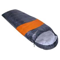 Saco de Dormir Solteiro Viper Térmico Preto Laranja Nautika