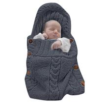 Saco de dormir Swaddle Blanket XMWEALTHY Newborn Baby Knit Saco de dormir Swaddle Blanket XMWEALTHY Newborn Baby Knit