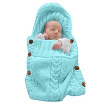 Saco de dormir Swaddle Wrap XMWEALTHY Newborn Baby Knit Saco de dormir Swaddle Wrap XMWEALTHY Newborn Baby Knit