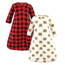 Saco de dormir vestível de algodão Hudson Baby Brown Bear 18-24M Saco de dormir vestível de algodão Hudson Baby Brown Bear 18-24M