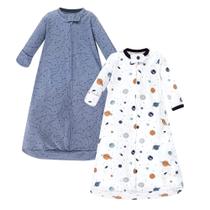 Saco de dormir vestível de algodão para bebês de manga comprida da Hudson Baby Saco de dormir vestível de algodão para bebês de manga comprida da Hudson Baby