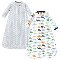 Saco de dormir vestível de algodão para bebês de manga comprida Hudson Baby