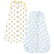 Saco de dormir vestível sem mangas de algodão Hudson Baby 0-3M Saco de dormir vestível sem mangas de algodão Hudson Baby 0-3M