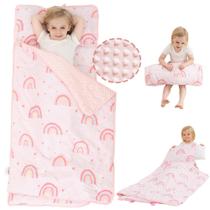 Saco de dormir Viviland Toddler Nap Mat com travesseiro 135x53 cm