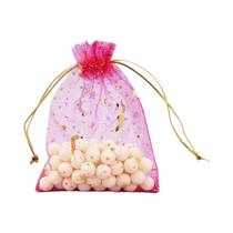 Saco De Embalagem Para Presentes De Natal Star Moon Yarn Com Cordão 50pcs 100pcs Transfronteiriço