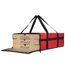 Saco de entrega de pizza Bodaon isolado 20x20x15cm vermelho 1Pk