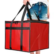 Saco de entrega de pizza Bodaon Isolated 16x16x14cm vermelho, pacote com 1