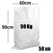 Saco De Entulho 60Cm X 90Cm Novo Com 50 Un