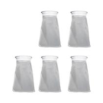 Saco De Filtro De Aquário Reutilizável Lavável Super Fino 5pcs Com Estrutura Para Sistema De