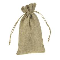 Saco de Juta com Cordão 24x40cm Juta Cru C/5 Unidades Saco de Juta com Cordão 24x40cm Juta Cru C/5 Unidades