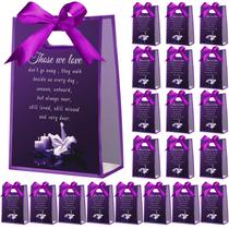 Saco de Lembrancinha Funerária Shinylin 24 Unidades Roxo em Plástico 26x18x8 cm